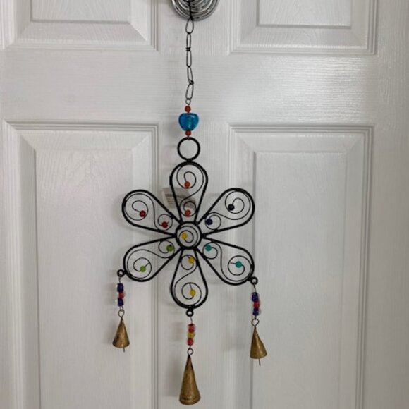 Plow & Hearth flower bell wind chime - NWT - Picture 1 of 13